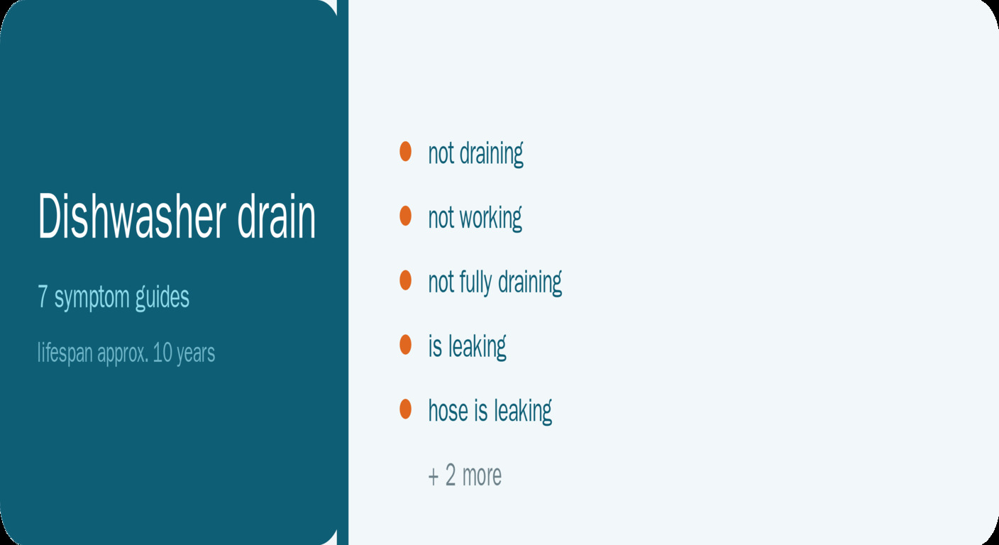 Illustration of a Dishwasher drain