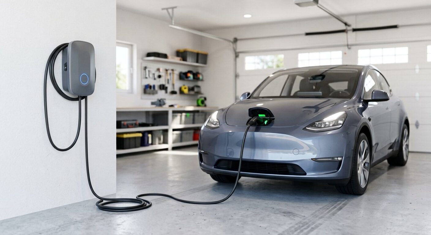 Illustration of a EV charger